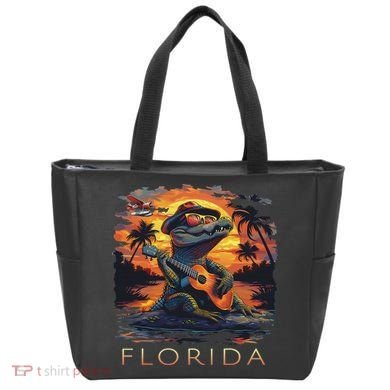 Florida Vacation Cute Alligator Tote Bag