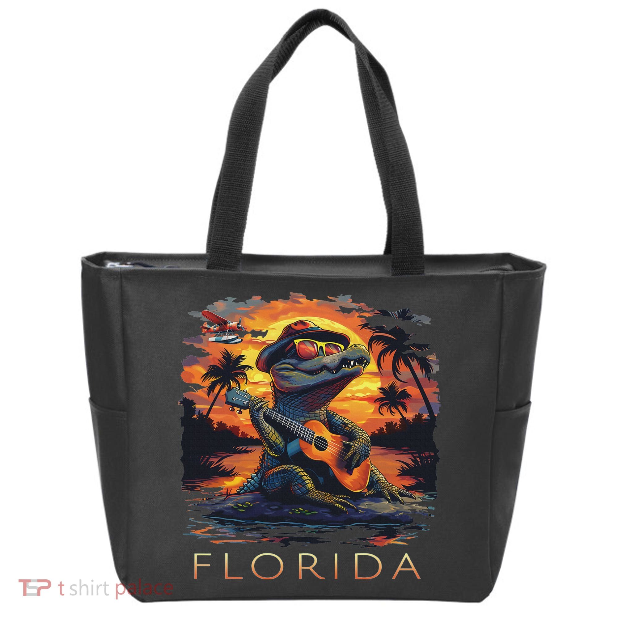 Florida Vacation Cute Alligator Tote Bag