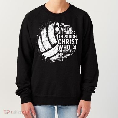 Funny Volleyball Christian Design Women's Sweatshirt