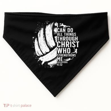 Funny Volleyball Christian Design USA-Made Doggie Bandana