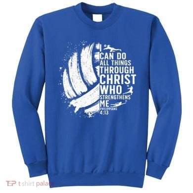 Funny Volleyball Christian Design Sweatshirt