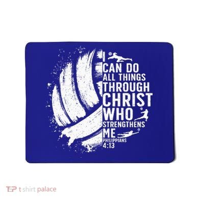 Funny Volleyball Christian Design Mousepad