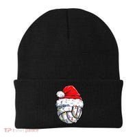 Funny Volleyball Christmas Santa Hat Gift Beanie thumb 0