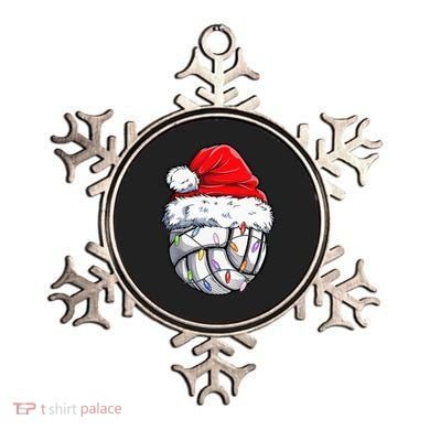 Funny Volleyball Christmas Santa Hat Gift Ornament