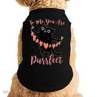 Funny Valentine Cat To Me You Are Purrfect Doggie Tank thumb 0