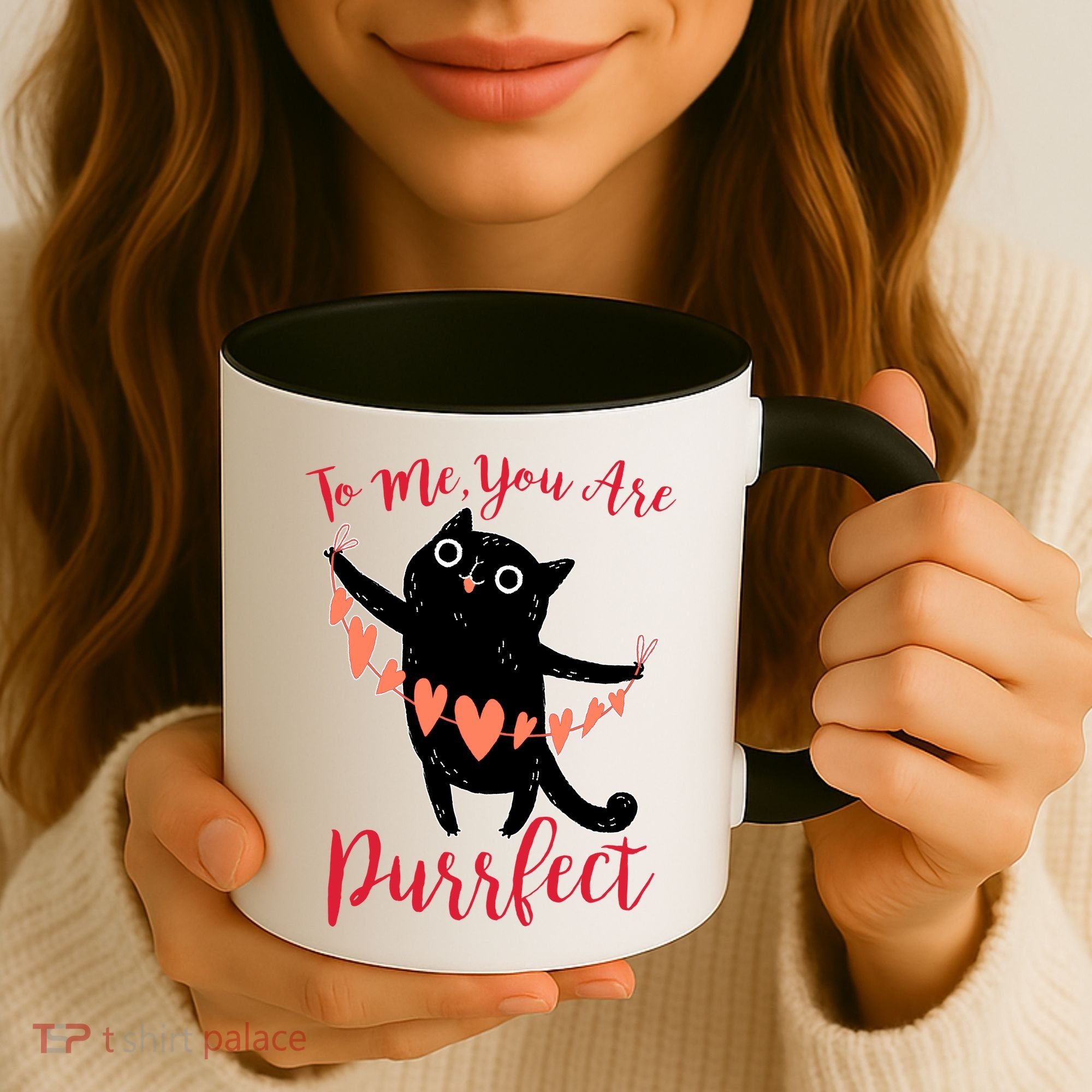 Funny Valentine Cat To Me You Are Purrfect Coffee Mug
