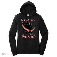 Funny Valentine Cat To Me You Are Purrfect Women's Hoodie thumb 0