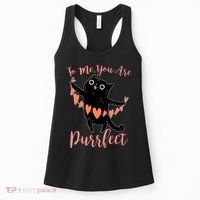 Funny Valentine Cat To Me You Are Purrfect Women's Tank Top thumb 0