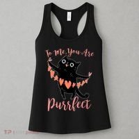 Funny Valentine Cat To Me You Are Purrfect Women's Tank Top thumb 3