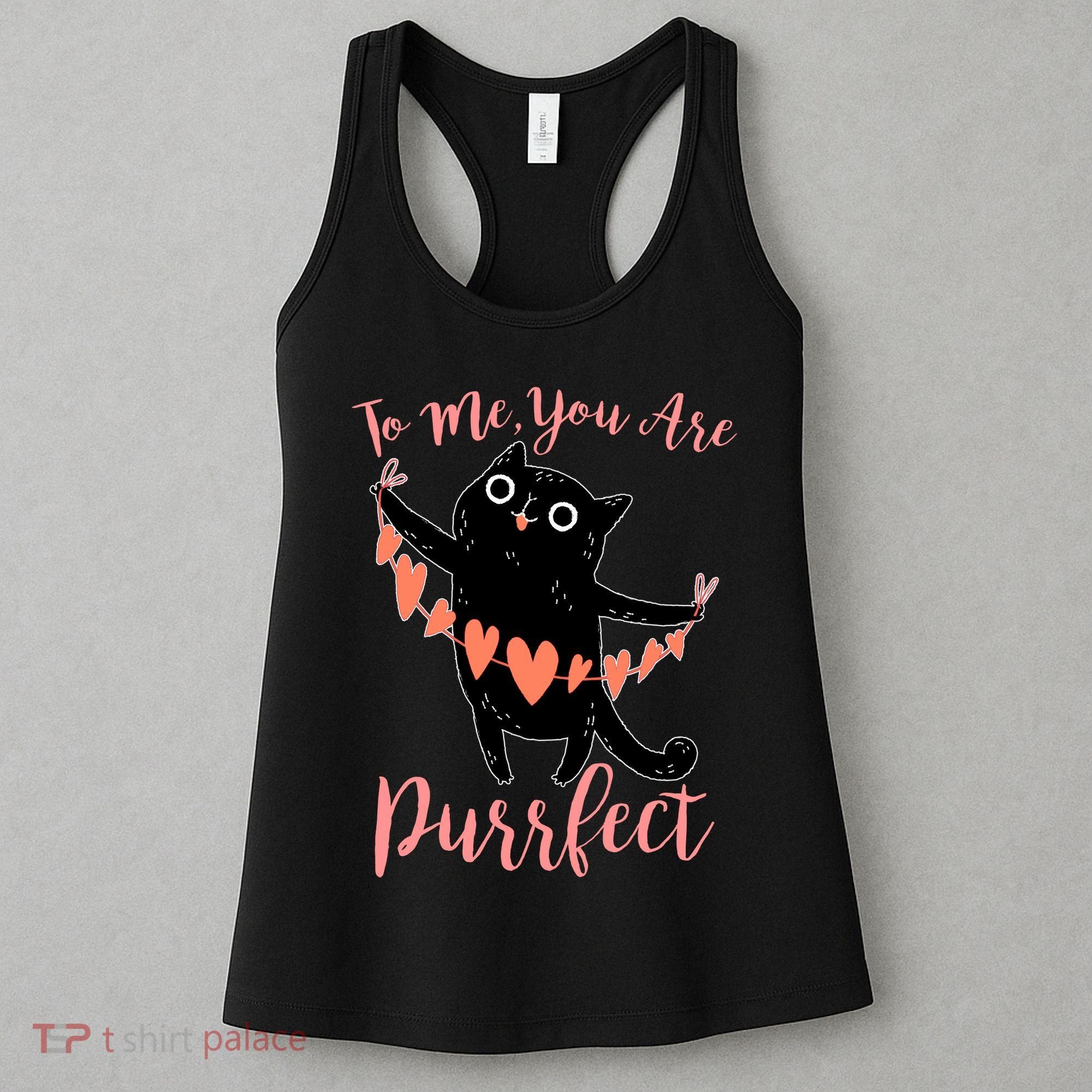 Funny Valentine Cat To Me You Are Purrfect Women's Tank Top