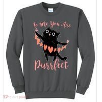 Funny Valentine Cat To Me You Are Purrfect Sweatshirt thumb 0
