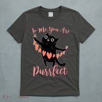Funny Valentine Cat To Me You Are Purrfect T-Shirt thumb 5