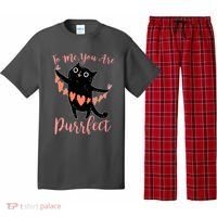 Funny Valentine Cat To Me You Are Purrfect Pajama Set thumb 0