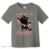 Funny Valentine Cat To Me You Are Purrfect Toddler T-Shirt thumb 0