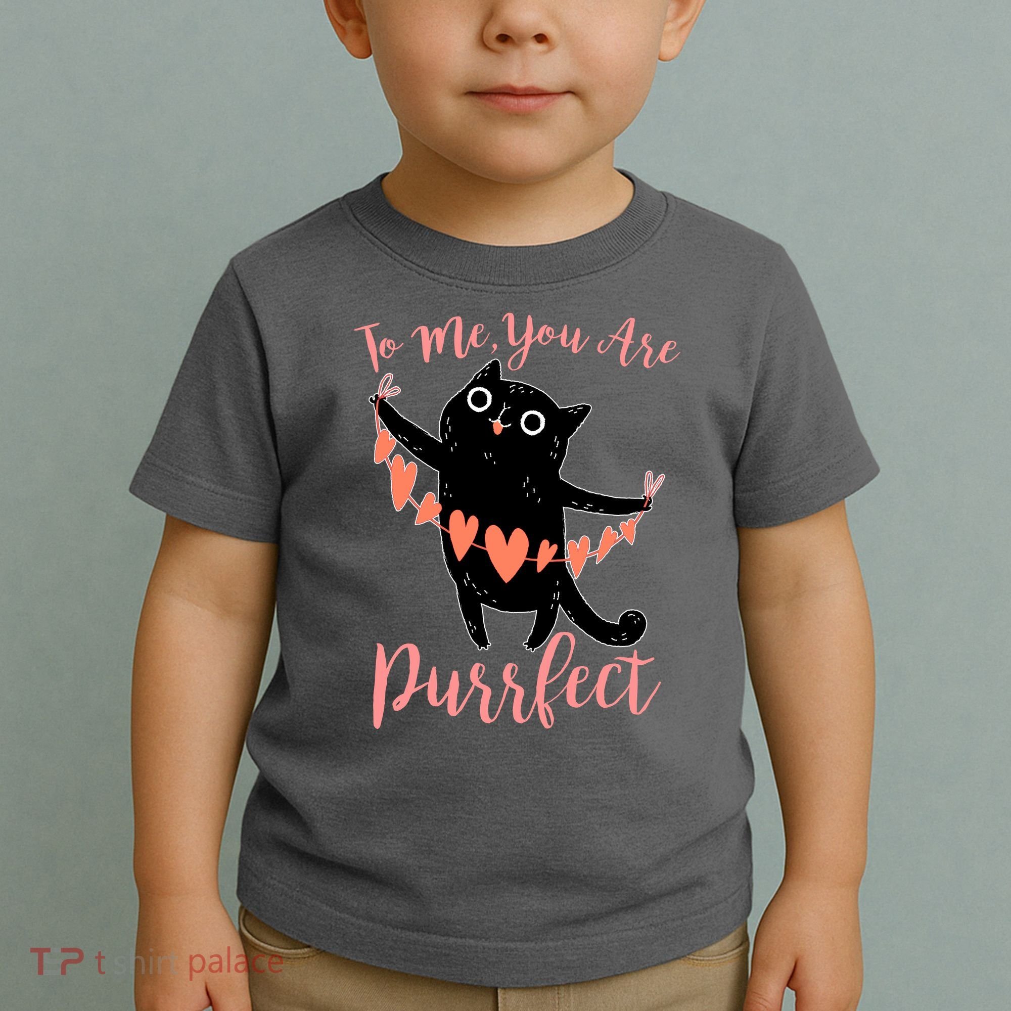 Funny Valentine Cat To Me You Are Purrfect Toddler T-Shirt