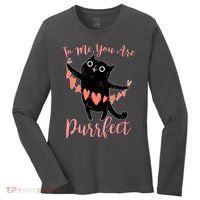 Funny Valentine Cat To Me You Are Purrfect Women's Long Sleeve Shirt thumb 0