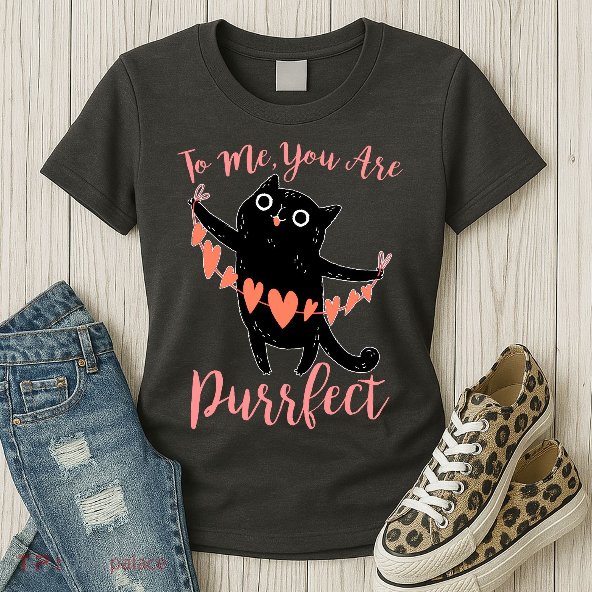 Funny Valentine Cat To Me You Are Purrfect Women's T-Shirt