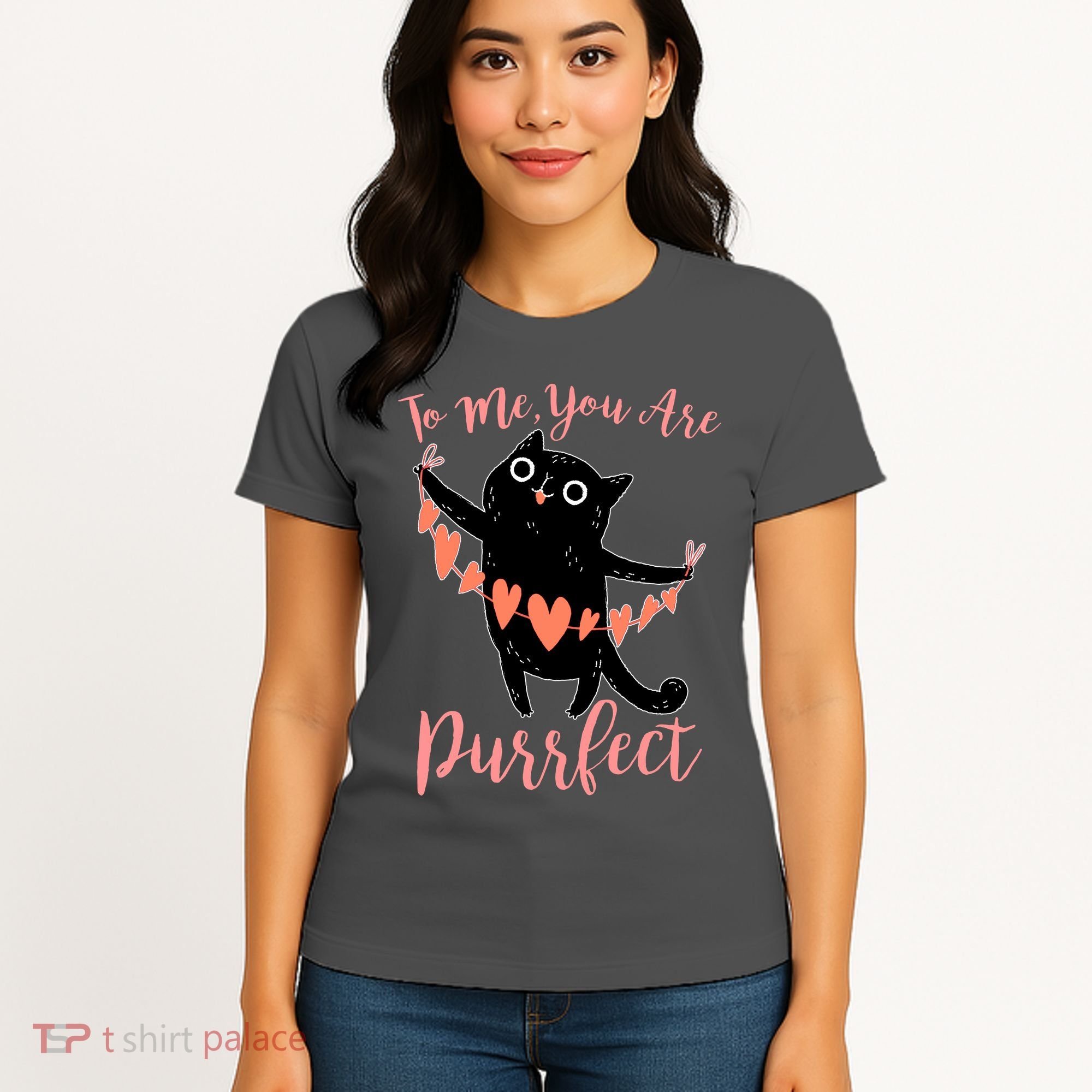 Funny Valentine Cat To Me You Are Purrfect Women's T-Shirt