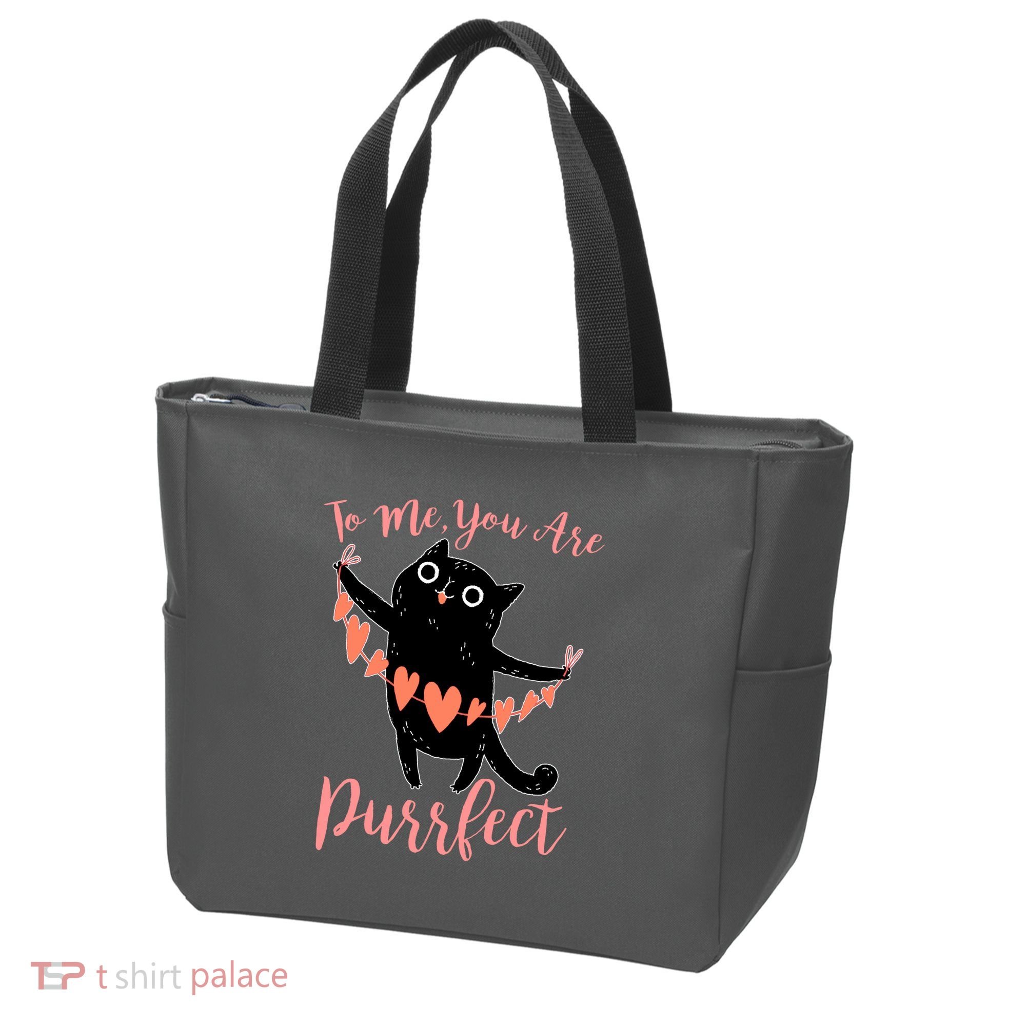 Funny Valentine Cat To Me You Are Purrfect Tote Bag