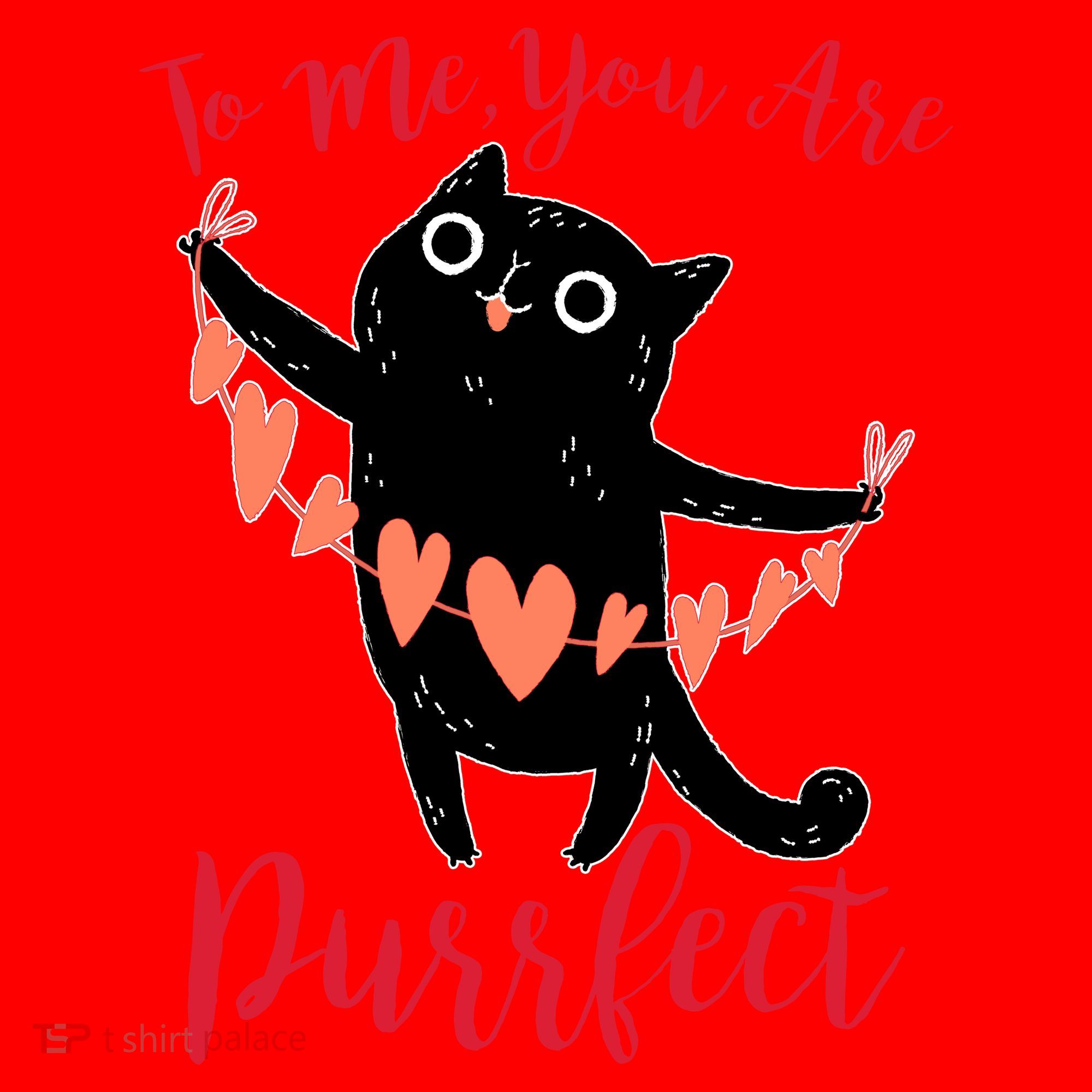Funny Valentine Cat To Me You Are Purrfect Santa Hat