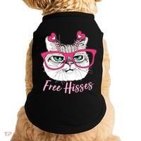 Funny Valentine Cat Free Hisses Doggie Tank thumb 0