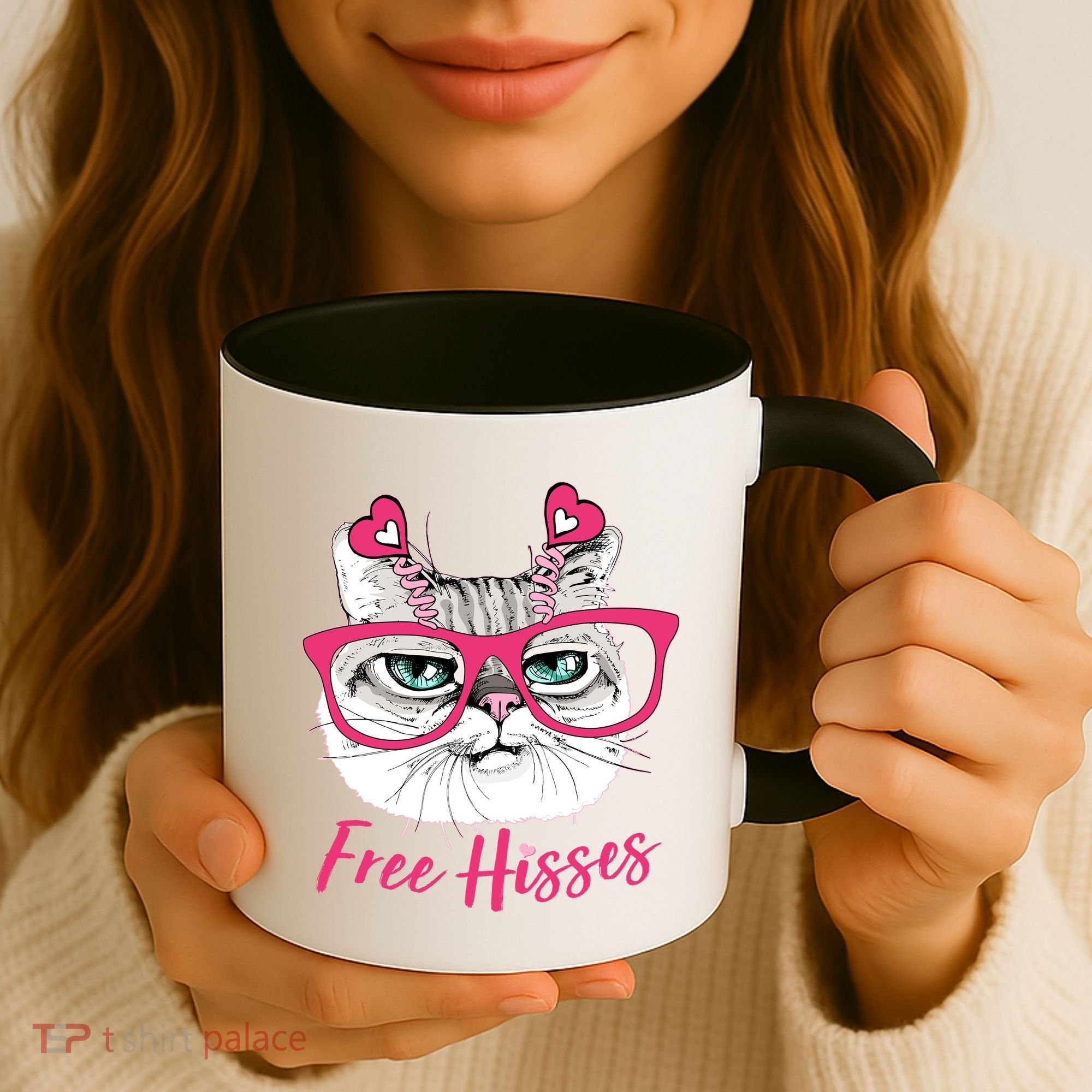 Funny Valentine Cat Free Hisses Coffee Mug