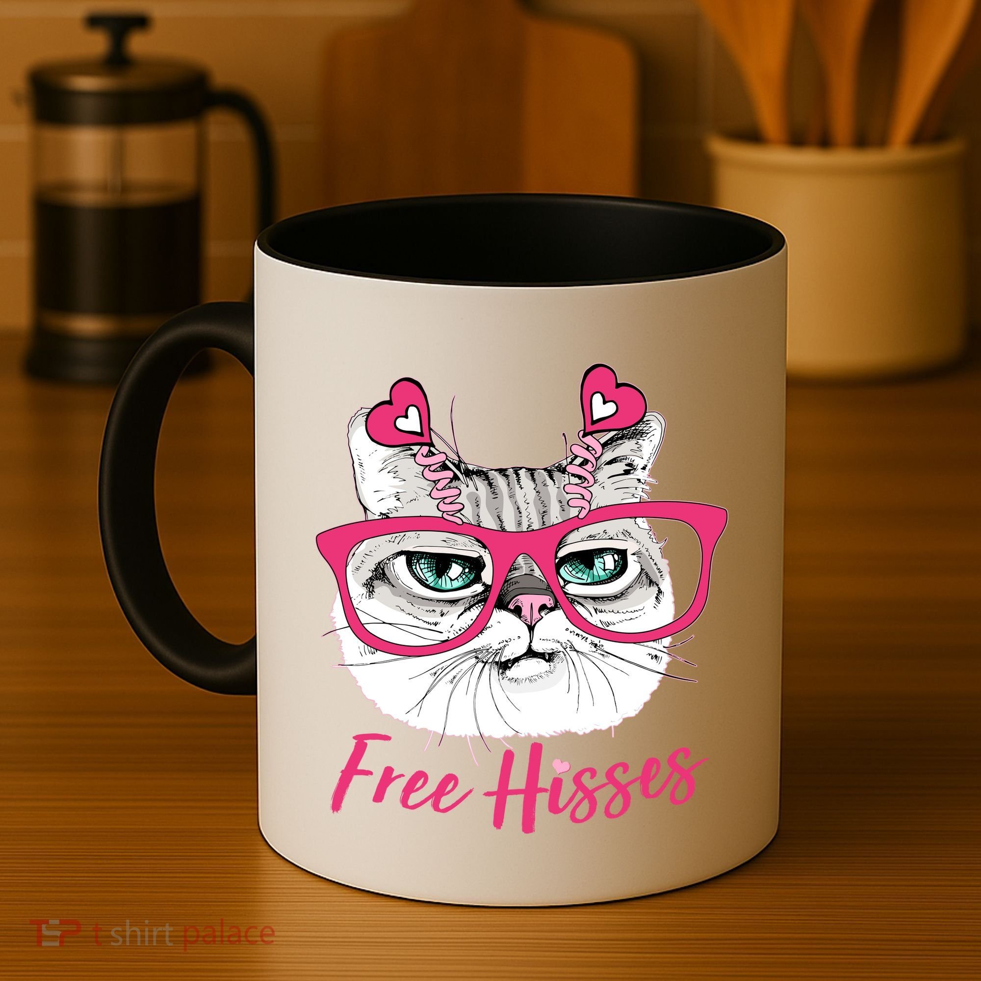 Funny Valentine Cat Free Hisses Coffee Mug