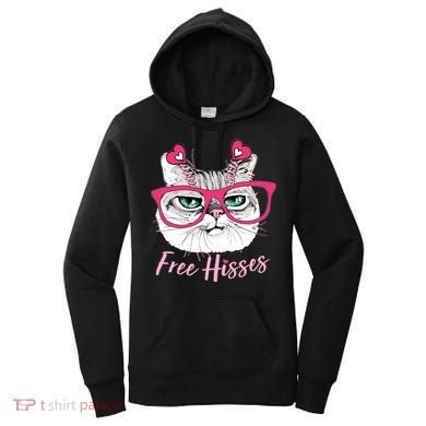 Funny Valentine Cat Free Hisses Women's Hoodie
