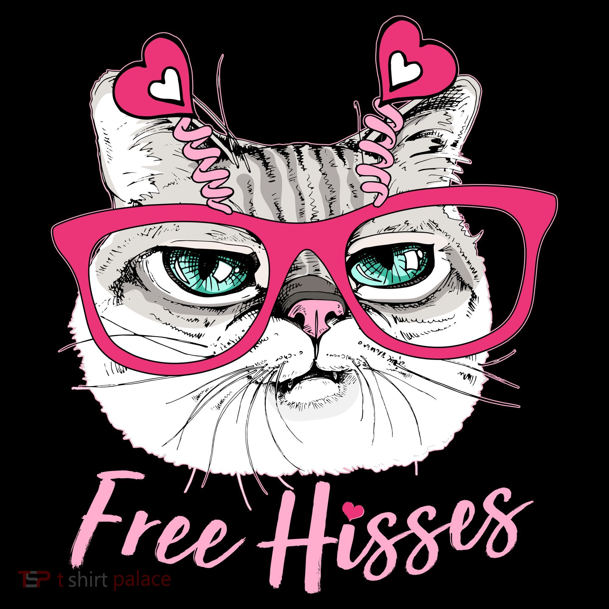 Funny Valentine Cat Free Hisses Women's Hoodie