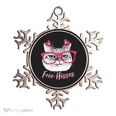 Funny Valentine Cat Free Hisses Ornament