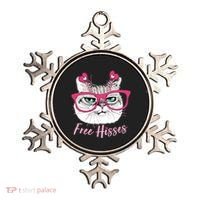 Funny Valentine Cat Free Hisses Ornament thumb 0