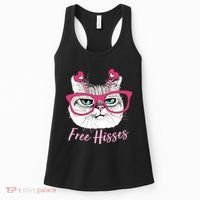 Funny Valentine Cat Free Hisses Women's Tank Top thumb 0