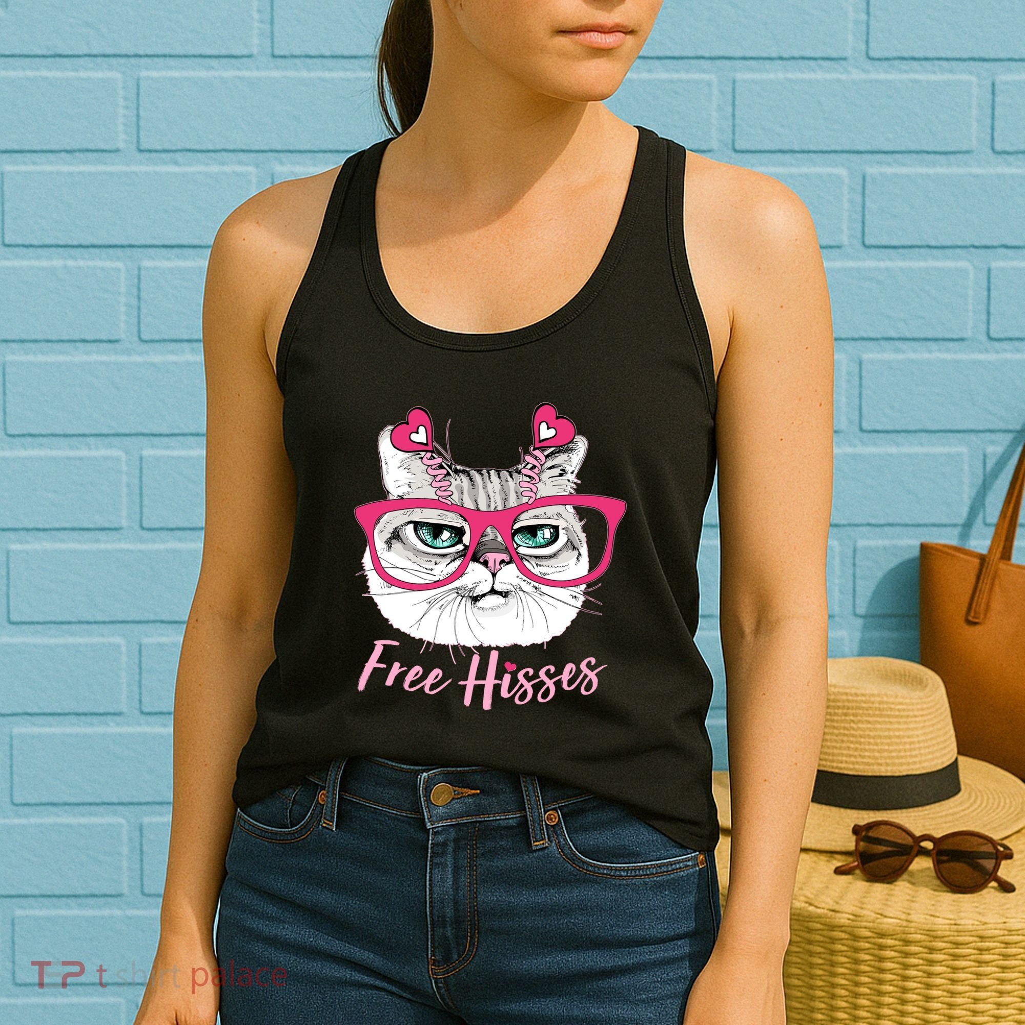 Funny Valentine Cat Free Hisses Women's Tank Top