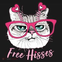 Funny Valentine Cat Free Hisses Women's Tank Top thumb 5
