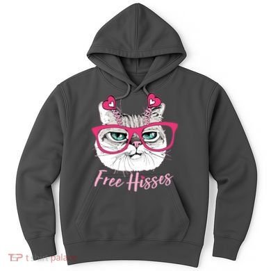 Funny Valentine Cat Free Hisses Hoodie