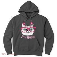 Funny Valentine Cat Free Hisses Hoodie thumb 0