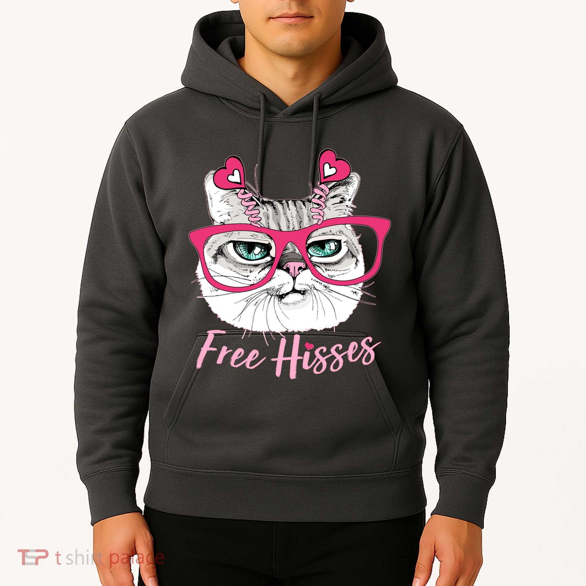 Funny Valentine Cat Free Hisses Hoodie
