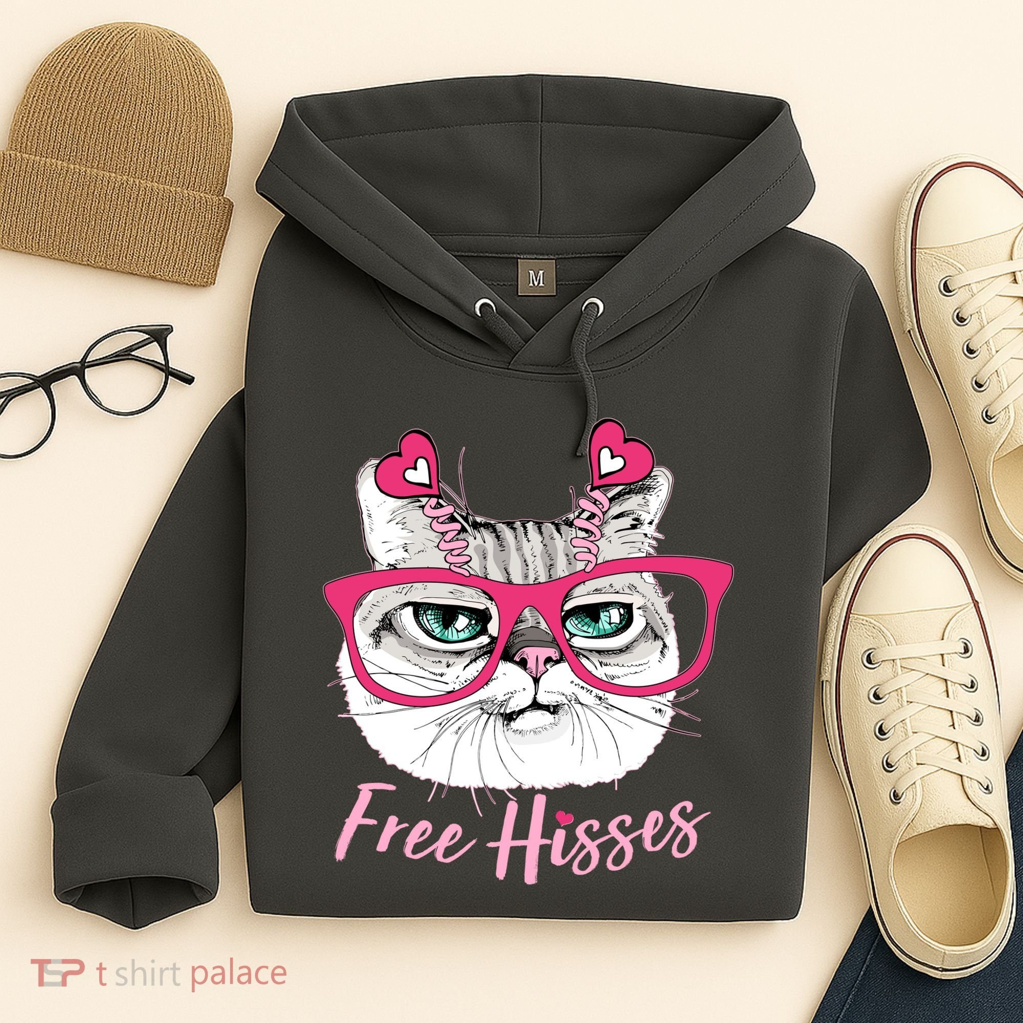 Funny Valentine Cat Free Hisses Hoodie