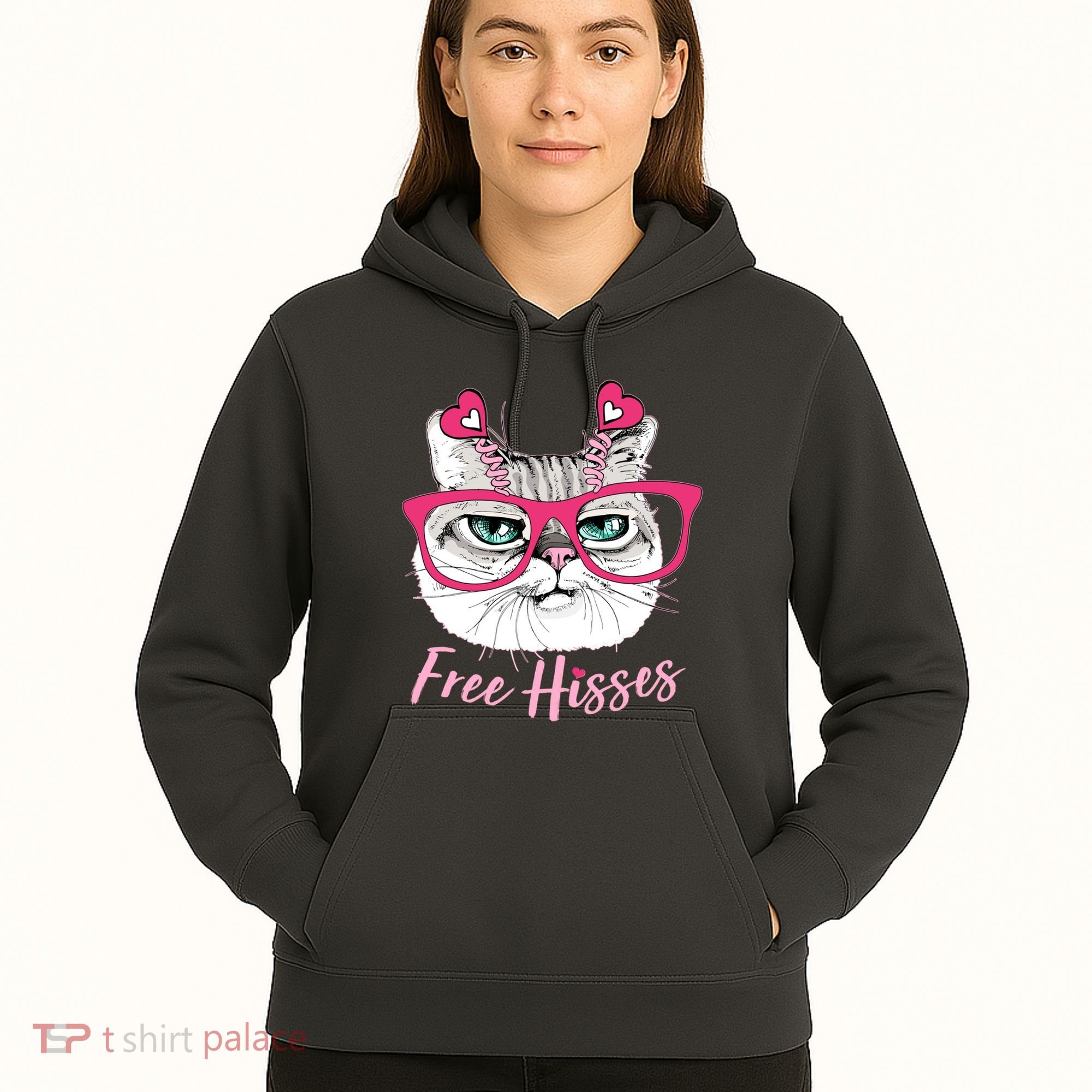 Funny Valentine Cat Free Hisses Hoodie