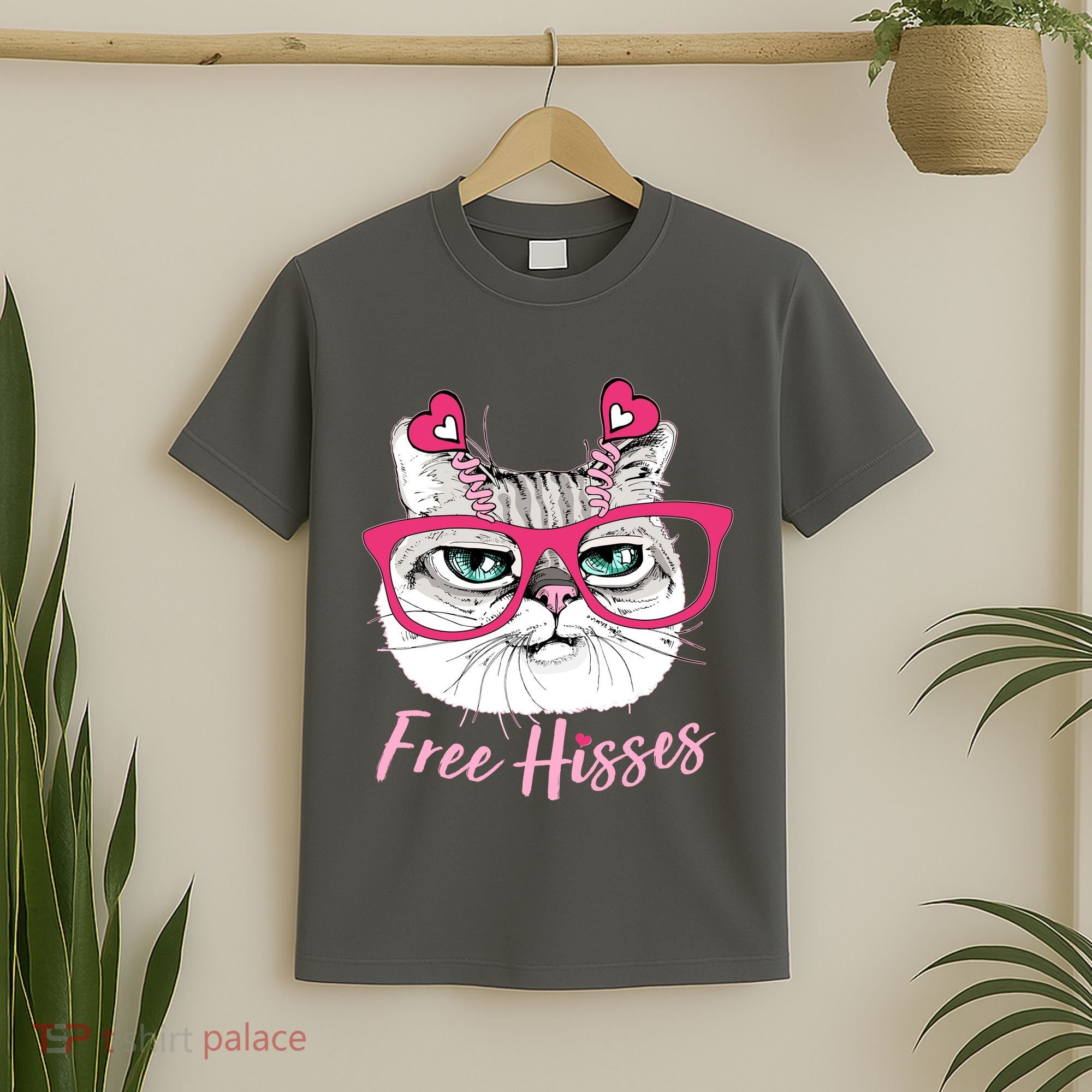 Funny Valentine Cat Free Hisses T-Shirt
