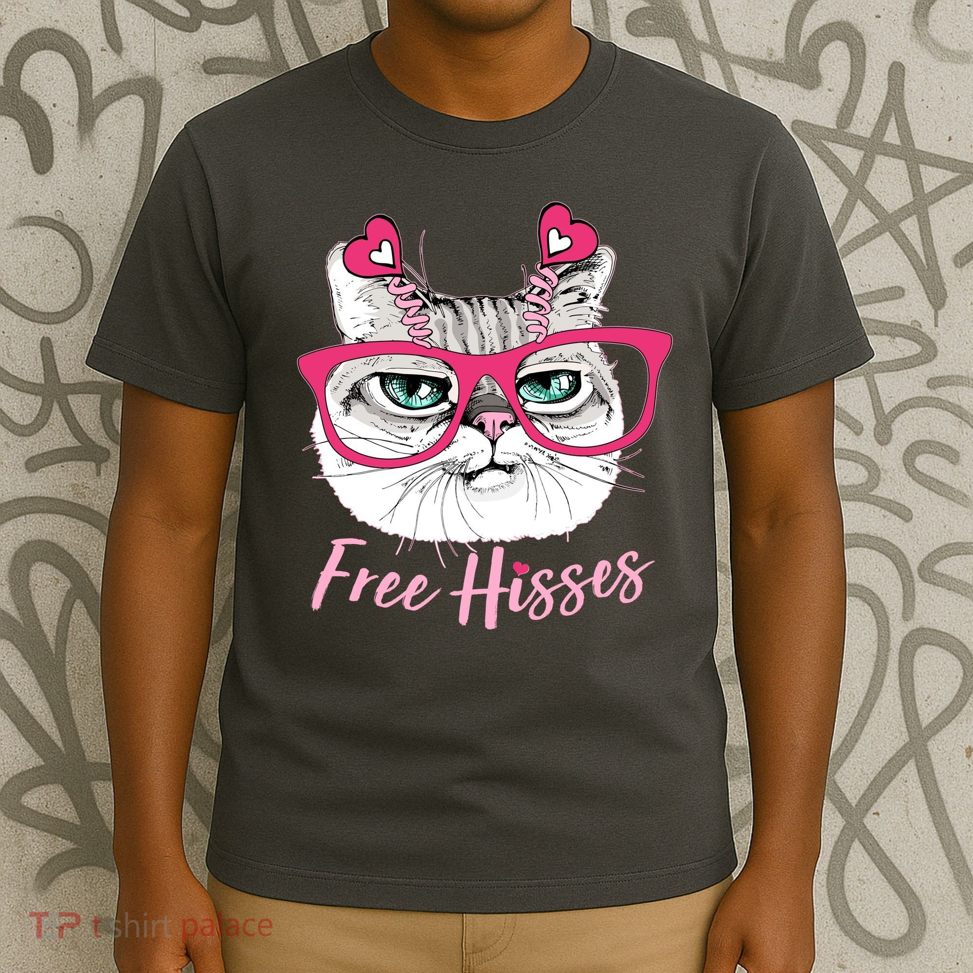 Funny Valentine Cat Free Hisses T-Shirt