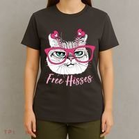 Funny Valentine Cat Free Hisses T-Shirt thumb 4