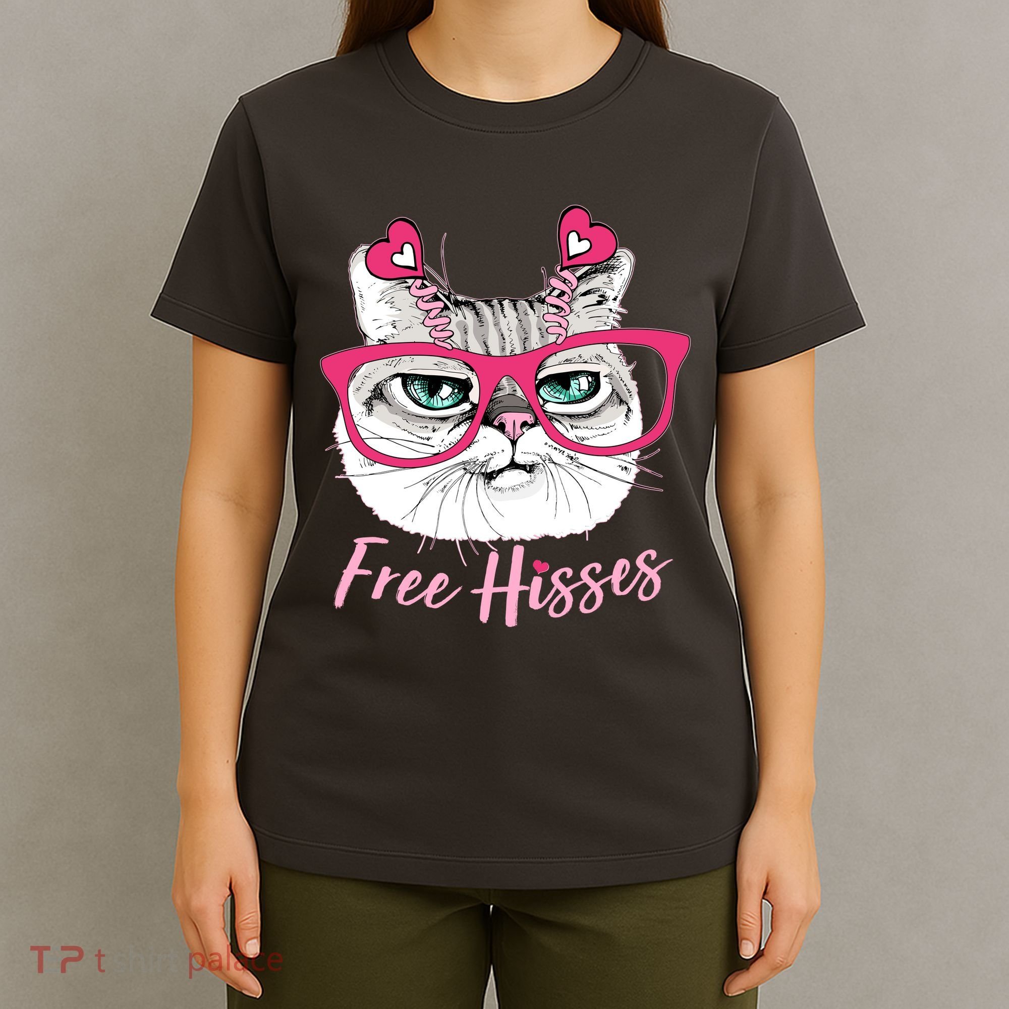 Funny Valentine Cat Free Hisses T-Shirt