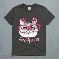 Funny Valentine Cat Free Hisses T-Shirt thumb 5