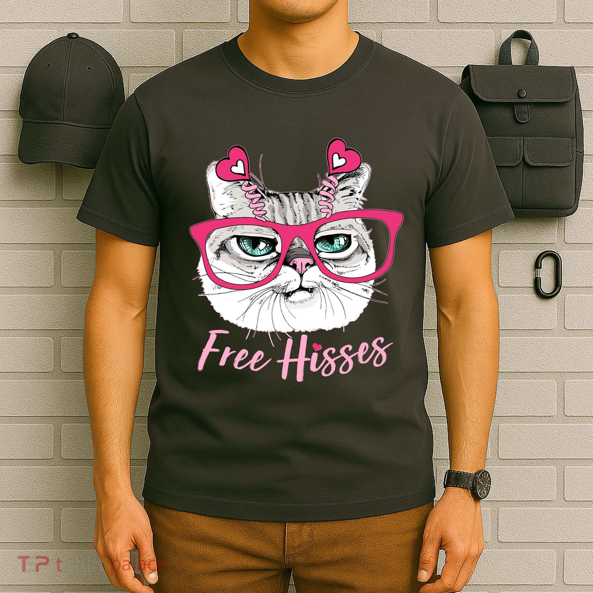 Funny Valentine Cat Free Hisses T-Shirt