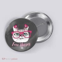 Funny Valentine Cat Free Hisses Button thumb 0