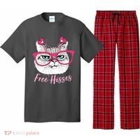 Funny Valentine Cat Free Hisses Pajama Set thumb 0