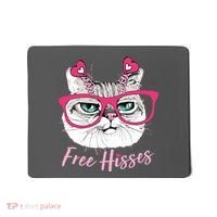 Funny Valentine Cat Free Hisses Mousepad thumb 0
