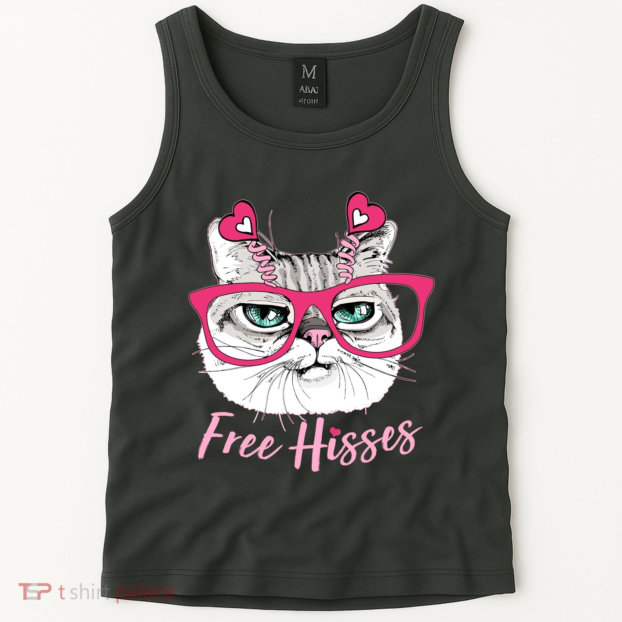 Funny Valentine Cat Free Hisses Tank Top