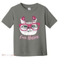 Funny Valentine Cat Free Hisses Toddler T-Shirt thumb 0